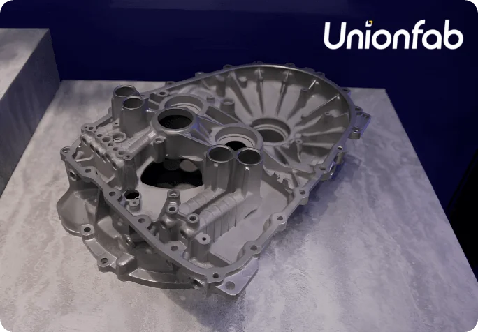 Large-scale SLM metal 3D printed complex gearbox housing for heavy industrial equipment